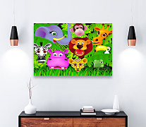 Obraz do detskej izby Zvieratká z džungle zs1138